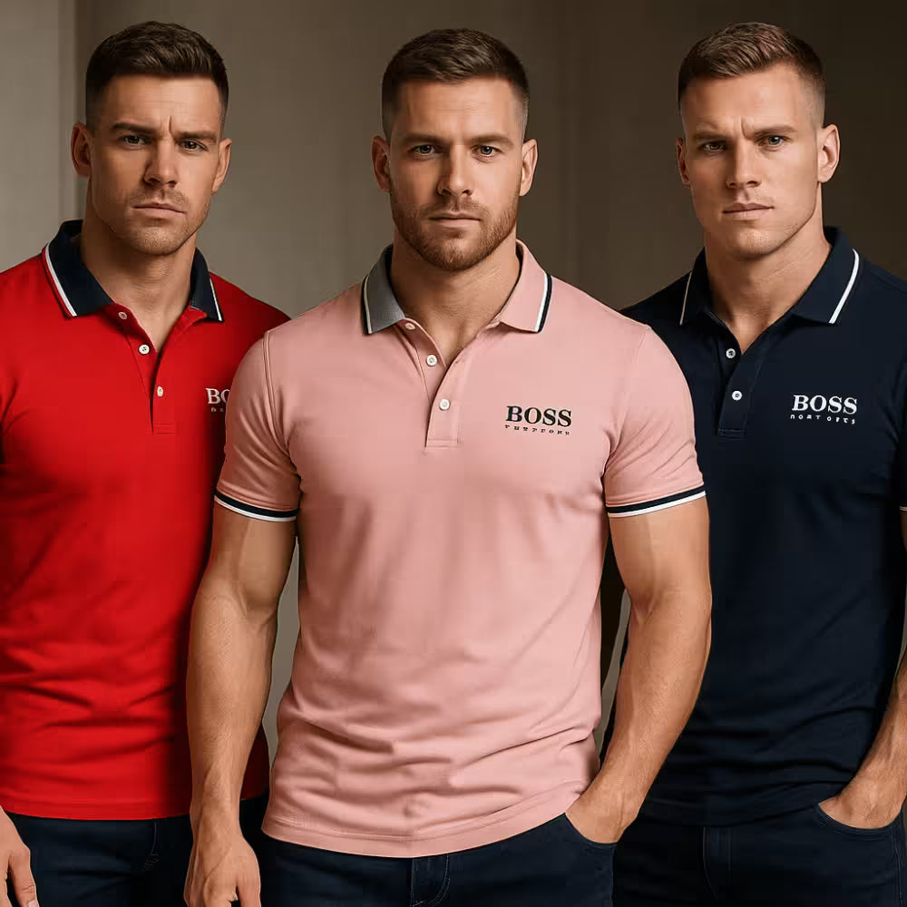 Set Luxury Polo Collar Shirt (Buy 1, Get 3 Free).